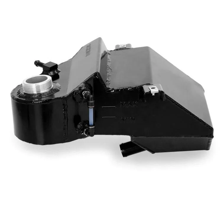 MMRT-F2D-03BK – MISHIMOTO Radiator Overflow Tank, Powder Coated Black Aluminum With One Aluminum Expansion Tank/ Sigh...